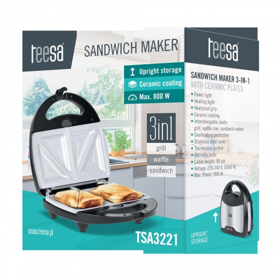 Teesa sandwich maker 3in1 Ceramic pads