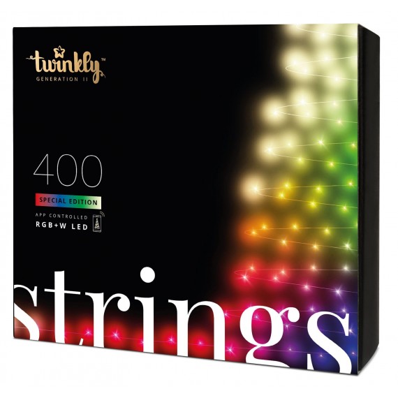 TWINKLY Strings 400 Special Edition (TWS400SPP-BEU) Išmaniosios Kalėdu eglutės lemputės 400 LED RGB+W 32 m