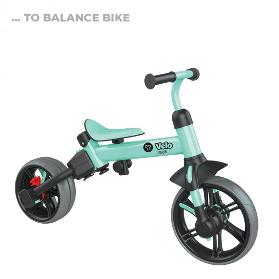 Yvolution YVelo Flippa 3in1 Evolutionary balance bike - green