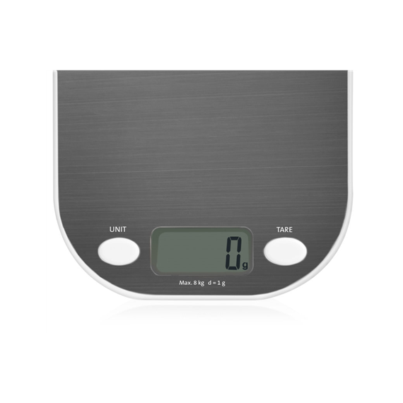 ETA Kitchen scales Grami ETA377790000 Maximum weight (capacity) 8 kg, Graduation 1 g, Display type LCD, White/Stainless steel