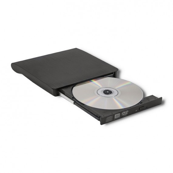 Qoltec 51857 Išorinis DVD-RW grotuvas | USB 3: 0 | Juoda