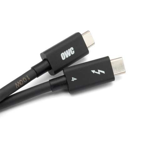 OWC OWCCBLTB4C1.0M USB kabelis 1 m USB 3.2 Gen 2 (3.1 Gen 2) USB C Juoda