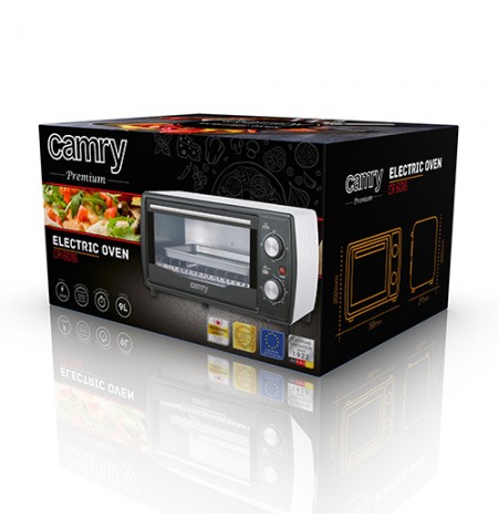 Camry Premium CR 6016 toaster oven Black, White