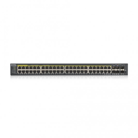 Zyxel GS1920-48HPV2 Valdomas Gigabit Ethernet (10/100/1000) Maitinimas per Eternetą (PoE) Juoda