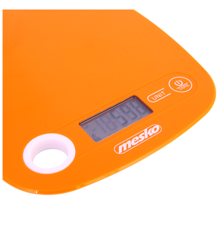 Mesko Kitchen scale MS 3159o Maximum weight (capacity) 5 kg, Graduation 1 g, Display type LCD, Orange