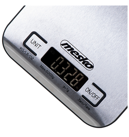 Mesko Kitchen scale MS 3169 black Maximum weight (capacity) 5 kg, Graduation 1 g, Black