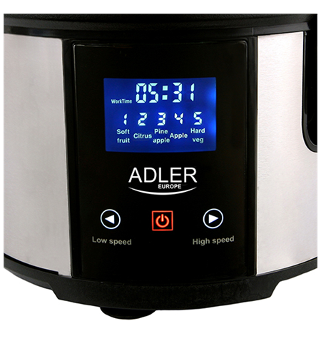 Adler Juice extractor AD 4124 Type Juicer maker, Black/Stainless steel, 800 W, Extra large fruit input, Number of speeds 5