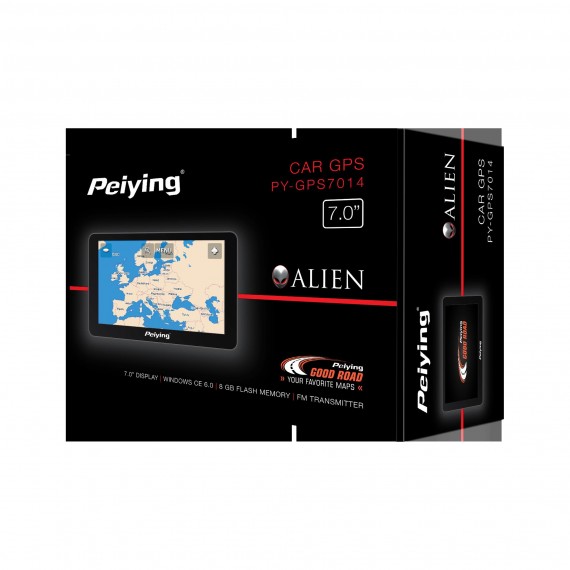 Peying Alien PY-GPS7014 navigacija + ES žemėlapis