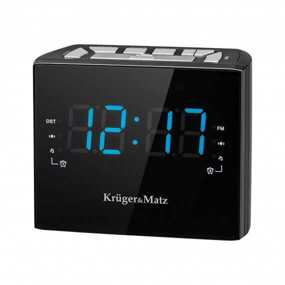 Kruger & Matz KM0812 radijo imtuvas Laikrodis Skaitmeninis Juoda