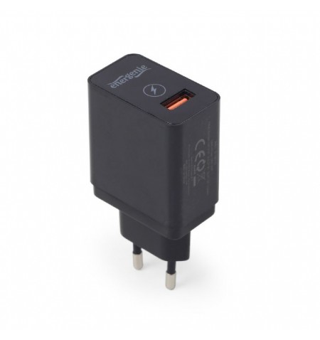 Gembird EG-UQC3-01 USB QC3.0 quick charger, black