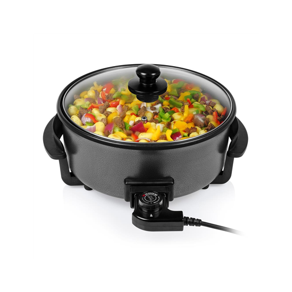 Tristar Multifunctional grill pan XL PZ-9135 Grill, Diameter 30 cm, 1500 W, Lid included, Fixed handle, Black