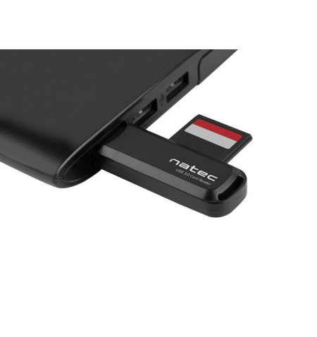 NATEC Scarab 2 korteliu skaitytuvas Juoda USB 3.0 Type-A