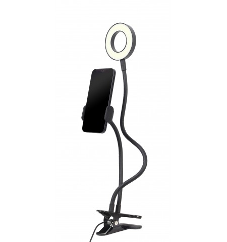 Gembird LED-RING4-PH-01 Selfie žiedo lemputė su telefono laikikliu