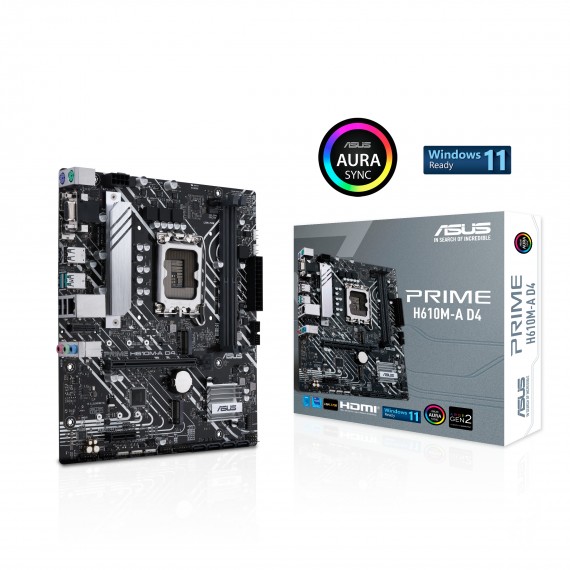 ASUS PRIME H610M-A D4 Intel H610 LGA 1700 „micro ATX“