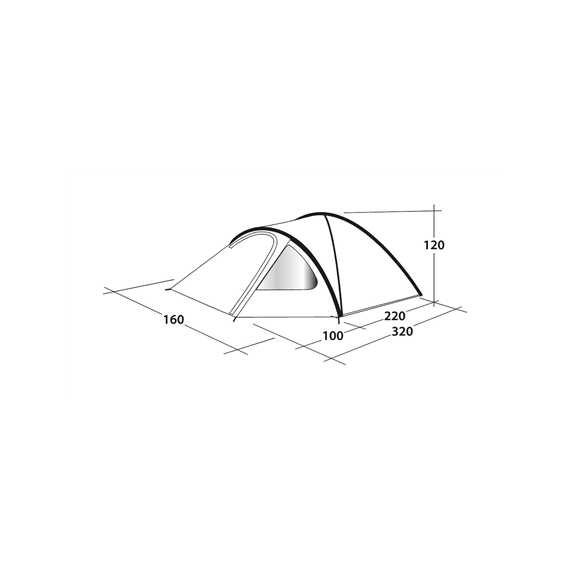 Outwell Tent Cloud 2 2 person(s), Blue