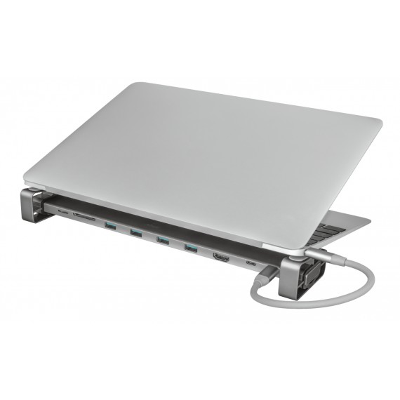 Įkrovos stotelė Trust Dalyx Vielinis USB 3.2 Gen 1 (3.1 Gen 1) Type-C Aliuminis