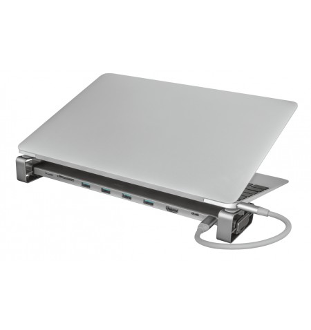 Įkrovos stotelė Trust Dalyx Vielinis USB 3.2 Gen 1 (3.1 Gen 1) Type-C Aliuminis