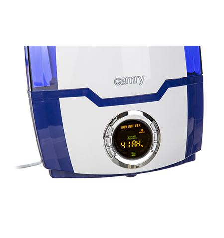 Humidifier Camry CR 7952 White/Blue, Type Ultrasonic, 32 W, Humidification capacity 320 ml/hr, Water tank capacity 5.2 L, Suitab