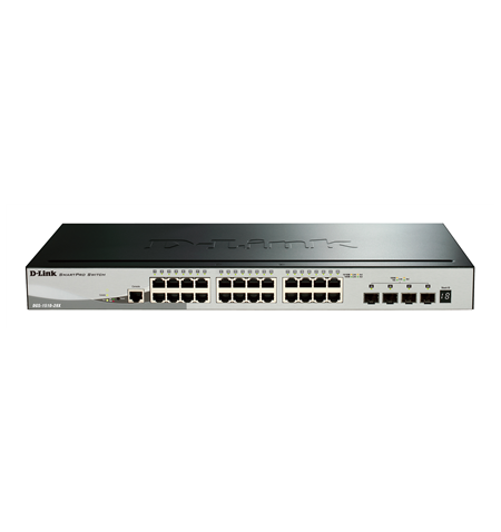 D-Link Switch DGS-1510-28X Web Management, Rack mountable, 1 Gbps (RJ-45) ports quantity 24, SFP+ ports quantity 4, Power supply