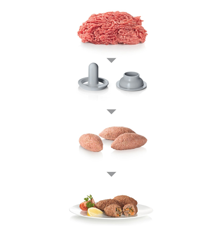 Bosch Meat mincer MFW68660 Black, Throughput (kg/min) 4.3, Kebbe, Sausage horn, Fruit press, Shredding Attachment, 4 barrels, 80