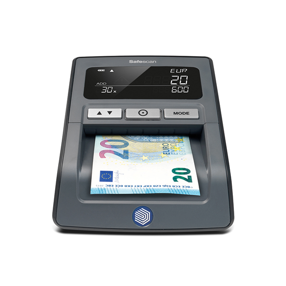 SAFESCAN Money Checking Machine 155-S Black, Suitable for  EUR, GBP, CHF, PLN and HUF, Number of detection points 7, Value count