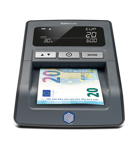 SAFESCAN Money Checking Machine 155-S Black, Suitable for  EUR, GBP, CHF, PLN and HUF, Number of detection points 7, Value count