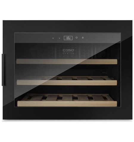 Caso Wine cooler WineSafe 18 EB  Energy efficiency class G, Built-in, Bottles capacity Up to 18 bottles, Cooling type Compressor