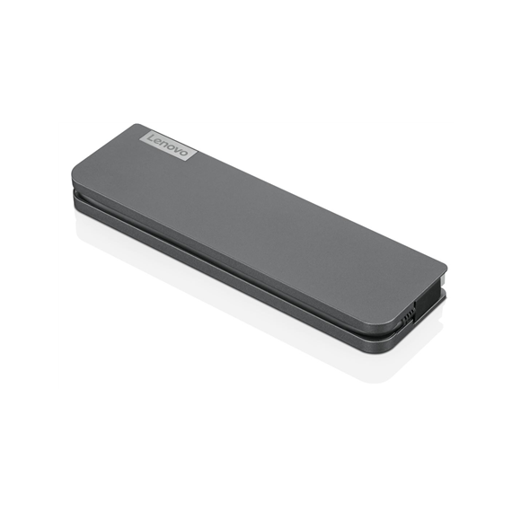 Lenovo USB-C Mini Dock (Max 1 display, Max resolution: 4K/60 Hz, Supports: 1x4K/60Hz, 1xEthernet LAN (RJ-45), 1xHDMI 2.0, 1xVGA 