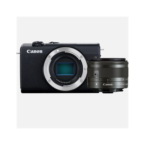 Canon EOS M200 + EF-M 15-45 IS STM SLR camera, Megapixel 24.1 MP, Image stabilizer, ISO 25600, Display diagonal 3.0 , Wi-Fi, Aut