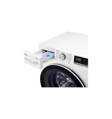 LG Washing Machine With Dryer F4DV509S0E Energy efficiency class B, Front loading, Washing capacity 9 kg, 1400 RPM, Depth 56.5 c