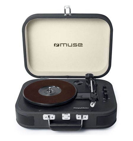Muse Turntable Stereo System MT-201 DG USB port, AUX in, 2x5 W, Black/Cream
