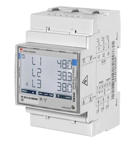 Carlo Gavazzi Smart Power Meter, 3 phase, up to 65A  EM340