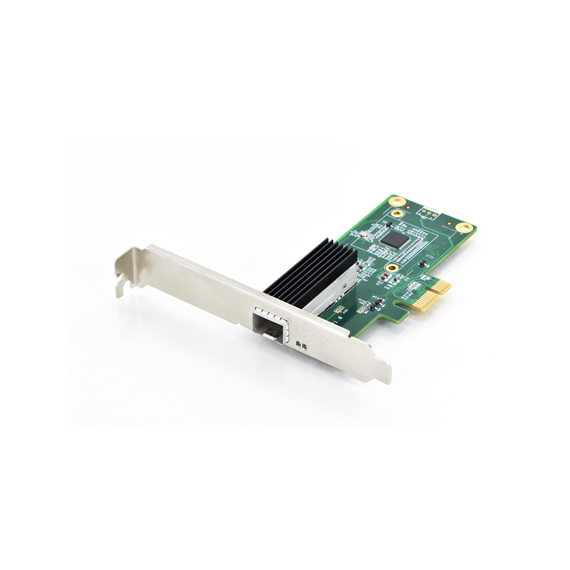 Digitus SFP Gigabit Ethernet PCI Express Card 32-bit, low profile bracket, Intel WGI210 chipset DN-10160