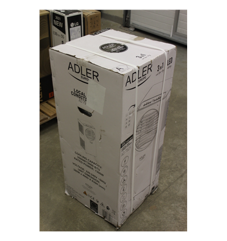 SALE OUT.  Adler Air conditioner AD 7925 Number of speeds 2, Fan function, White, DAMAGED PACKAGING,DAMAGED CASTER AND GRILLE, 1