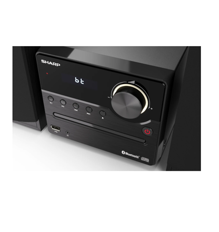 Sharp XL-B512(BK) Hi-Fi Micro System, CD/FM/USB/Bluetooth v5.0, 45W, Black