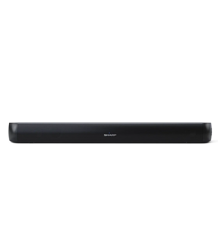 Sharp HT-SB107 2.0 Compact Soundbar for TV up to 32, HDMI ARC/CEC, Aux-in, Optical, Bluetooth, 65cm, Gloss Black