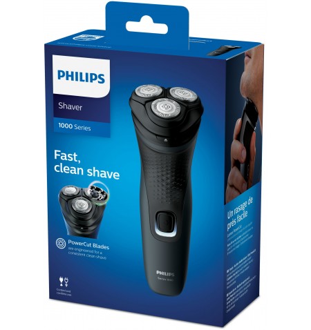 Philips 1000 series „PowerCut“ peil., sauso skutimo elektr. barzdaskutė, 1000 serija