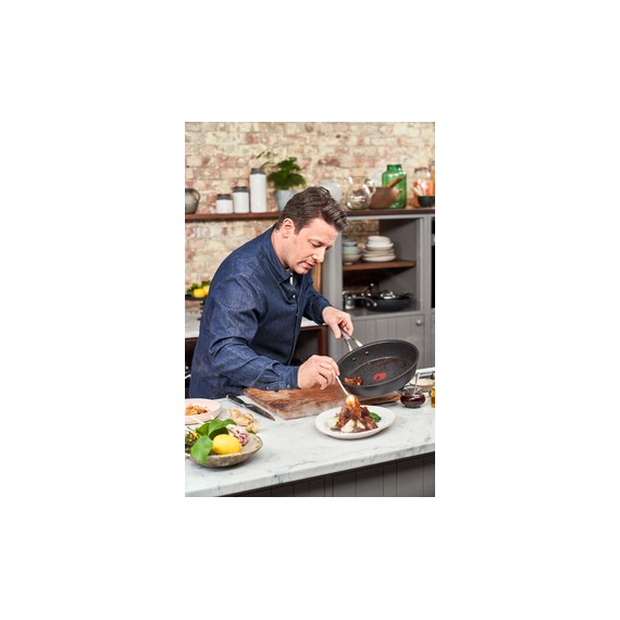 Puodas su dangčiu TEFAL Jamie Oliver 18 cm H91223