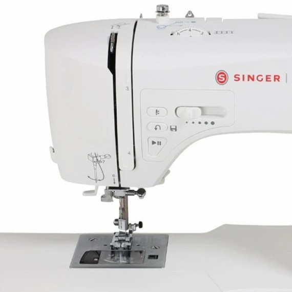 Singer 7640 siuvimo mašina, elektros srovė, balta