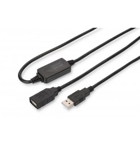 DIGITUS USB 2.0 kartotuvo kabelis, 15m