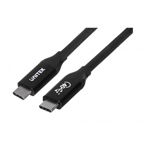 UNITEK KABEL USB-C 4.0, PD 100W, 40GBPS, 8K, 0,8M