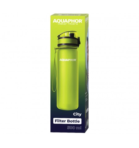 Aquaphor City  žalias filtravimo buteliukas, 500 ml