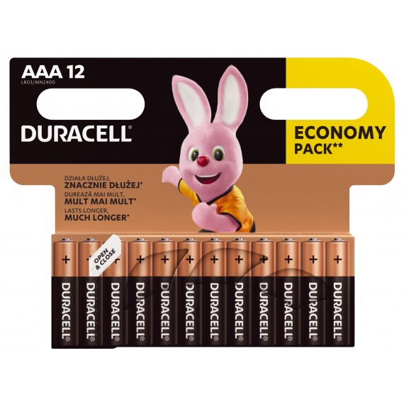 Duracell 5000394203389 baterija buitiniam naudojimui Vienkartinė AAA šarminė baterija