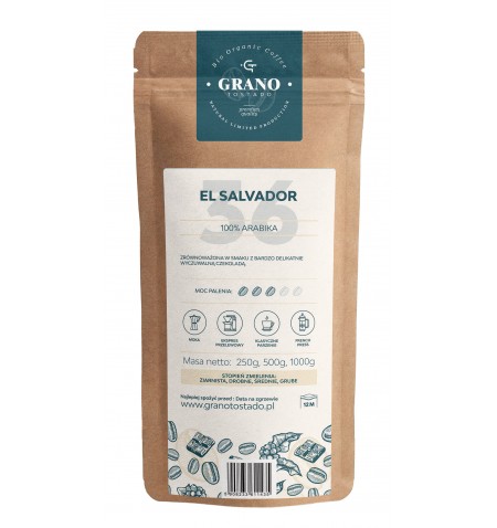 Grano Tostado El Salvador Kavos pupelės  500 g