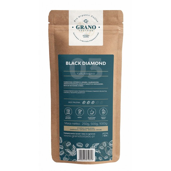 Grano Tostado Black Diamond Grano kavai 250 g