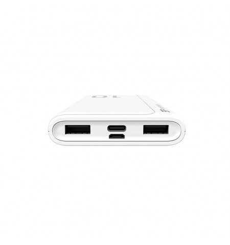 Powerbank Silicon Power GP15 10000mAh 1x USB-C, 2x USB-A, biały