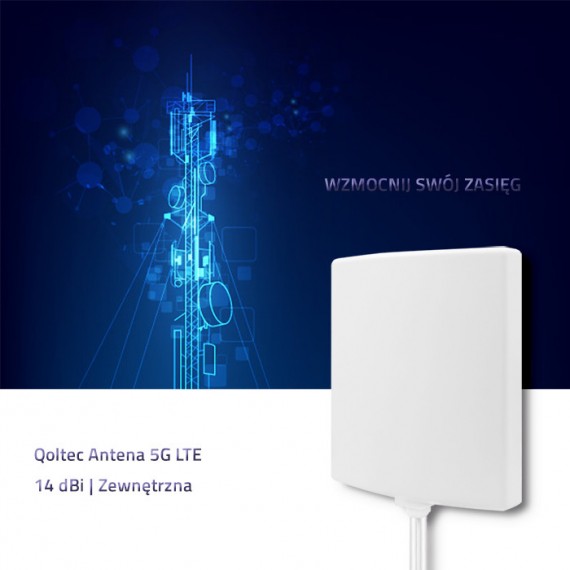 Qoltec 57022 5G antena | 14 dBi | Lauke