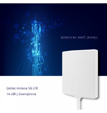 Qoltec 57022 5G antena | 14 dBi | Lauke
