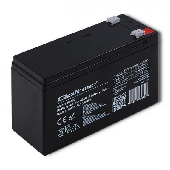 QOLTEC 53030 Qoltec gelio baterija 12V 7A