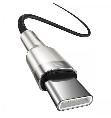 Baseus CATJK-C01 mobiliojo telefono laidas Juoda 1 m USB C